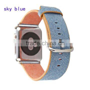 Top Quality Nylon Leather Watchband Loop For Apple Watch Strap 42 38 mm Bands photo-6