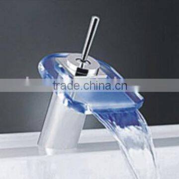 Glass Waterfall Bathroom Faucet