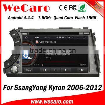 Wecaro WC-SY7020 7" Android 4.4.4 WIFI 3G Touch Screen Car Dvd Player for Ssangyong Kyron Dvd Radio Gps Navigation 2006 - 2012 photo-2