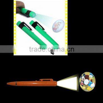 2014 alibaba stock price plastic projector ballpen , promotional gifts led projector pen with factory price