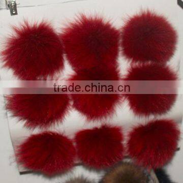 Colorful 100/100 Real Fox Fur Ball For Winter Shoes Raw Material Wholesale