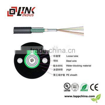 6.0mm side glow GYXTW 24core fiber optic per meter