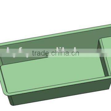 Outdoor Inground Hot Tub Fiberglass Pool Shell(L3.0xW1.5xH0.6M) photo-2