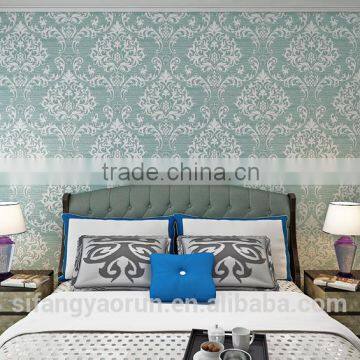 European Style Luxury Non-woven Embossment Print Wall Paper photo-5
