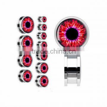 Fashion red flesh ear tunnel,ear piercing