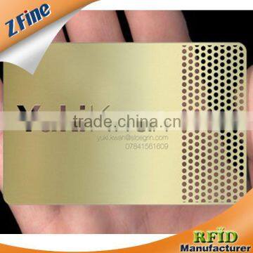 Metal Golden Silver business Metal Card