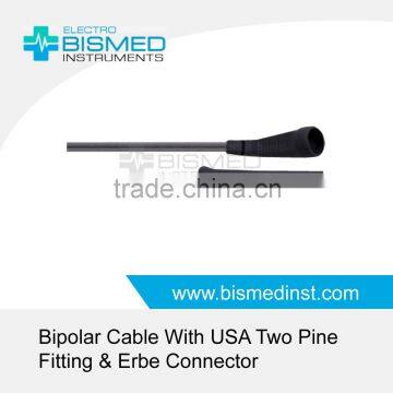 Bipolar Cable With USA Two Pine Fitting & Erbe Connector