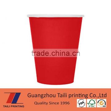 Disposable custom red paper cup