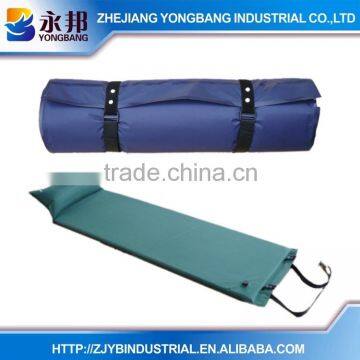 Factory PRICE YONGBANG Mattresses YB-SR521-1 Polyester PVC Sponge Self-inflating Cushion Bed Plastic Air Bed With Pillow