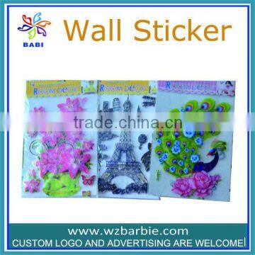 factory price Non-toxic harmless bedroom embellishment art stickers