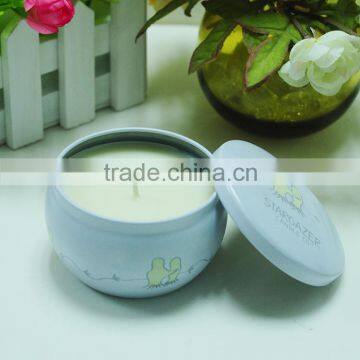 small metal tin candle/scented tin candle/Tin box candle