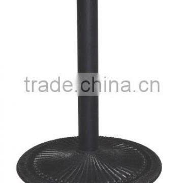 Black round Cast iron table base