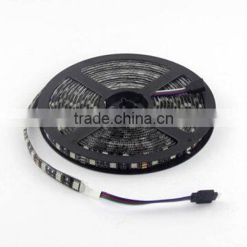 PCB Black 5050 RGB 60smd/M LED Strip Light Lamp Flexible IP65 Waterproof DC 12V