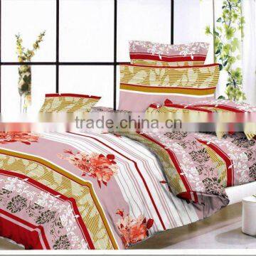 color full printing 100% polyester /microfiber bedding set/duvet cover/pillow case/flat sheet/trade assurance