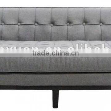 Modern grey fabric wooden frame hotel sofa XY0238