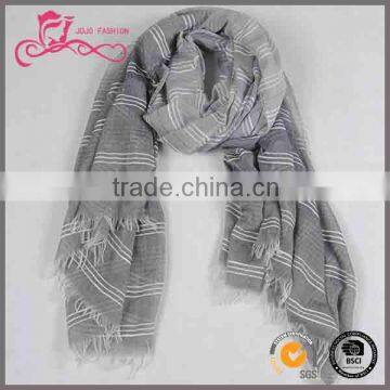 British style scarf 100 polyester stripe shawls scarves wholesaler