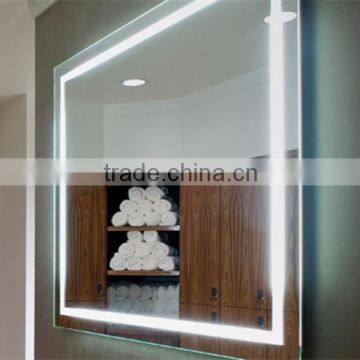 UL ETL CE Custom Frameless LED Lighted Wall Mirror