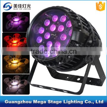 High power dmx outdoor 18x10w 4in1 led par zoom rgbw ip65