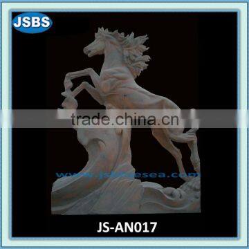 Garden marble horse sculpture