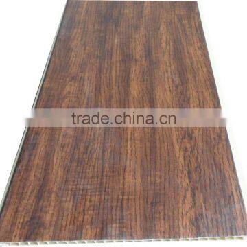 Wooden style hot foil stamping pvc ceiling sheet,plastic wall panel T057