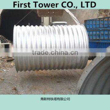 Hot dip galvanized Corrugated steel drain pipe