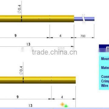 electronics gold plating pcb test probe pogo 2 4 pin connecor