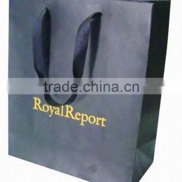 2011 hot stamping new style paper shopping bag