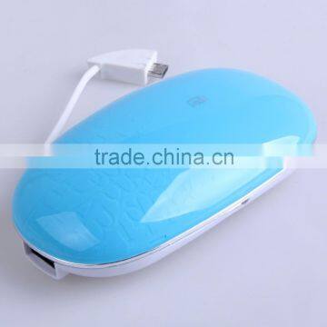 AWC808 5200mah Mouse Shape Cute Built in Cable Small Appliance Charger Portable Phone Charger photo-3