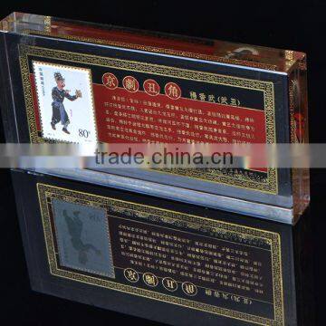 Acrylic Block Display Acrylic Logo Block Lucite Block for Travel Souvenir Supplier's Choice photo-2