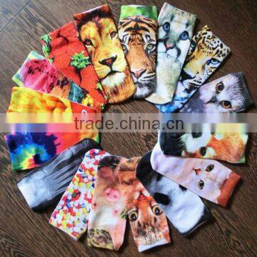 Cartoon all over print sock, custom print socks, sublimation printing socks