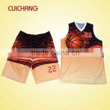 Basketball jersey uniform / sublimation basketball jersey AB-262