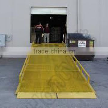 Good quality steel yard ramps hydraulic truck rampls for sale