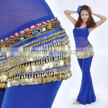 Belly dance gold coins hip scarf More Colors