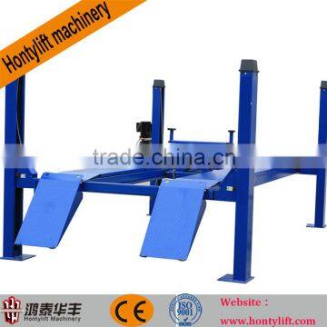 China supplier offer CE cheap hydraulic four post car lift mechanism