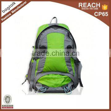 FS0098  Supplier High Quality Green Camping Hiking Backpack Bag