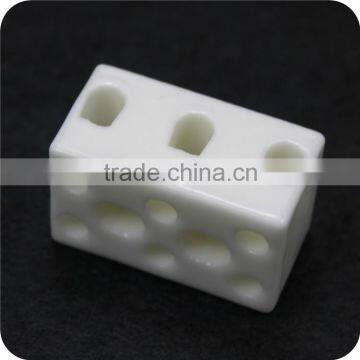 high heat resistance low voltage glazd ceramic wire connectors ceramic terminal blocks