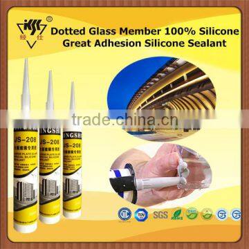 Dotted Glass Member 100% Silicone Great Adhesion RTV Silicone Sealant