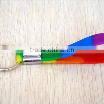 2014 new arrival custom printed silicon keychain for sale