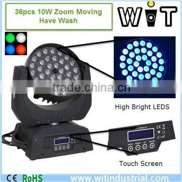 Nice Performance Stage Lighting 36 10w moving head spot(WIT-001)