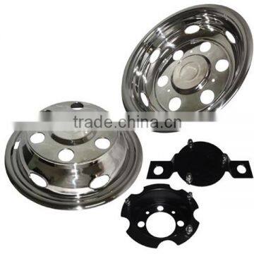 16''wheel trim bus chrome wheel hub cover,truck hubcaps cover