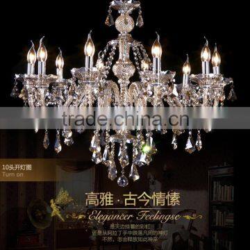 Modern Pendant Light Cognac LED Crystal Chandelier Glass Chandeliers Hanging Lamp Lighting CZ3010/10