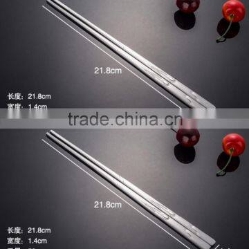 Stainless Steel Flat chopsticks with high mirror polishing and nice design