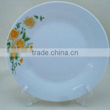 8" plate porcelain , dinner plate with custom logo and size for hotel and restaurant and home