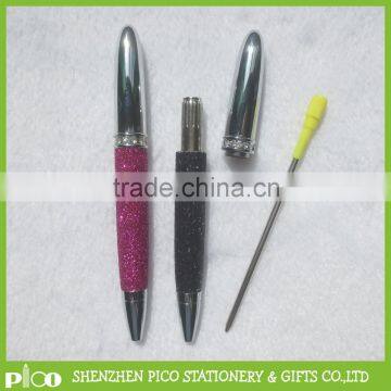 Advertising Diamond Crystal Ball Pen ,Glitter Leather Pen With Custom Logo Manufacture photo-6