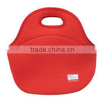 Insulated neoprene lunch bag, available in various sizes, colors and materials