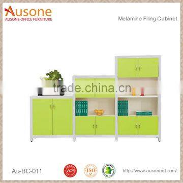 6 Doors Light Green Colorful display Case Melamine Filing Cabinets