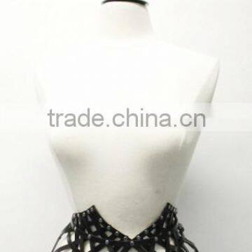 Woven Peplum Leather Belt high quality