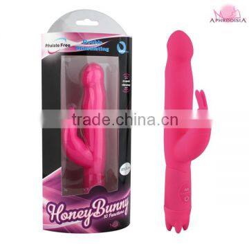 2016 Hot Sell Silicone Rabbit Sex Clitoris Stimulator, Clitoris Dildo Vibrator for woman