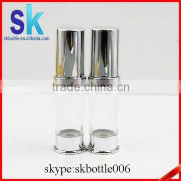free samples silver airless bottle 15ml