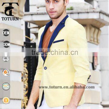 New design half sleeve summer yellow jackets for men